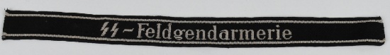 WWII WAFFEN SS FELDGENDARMERIE EM/NCO'S CUFFTILE