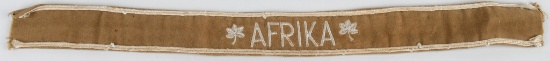 WWII NAZI GERMAN ARMY AFRIKA CUFFTITLE