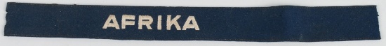 WWII NAZI GERMAN LUFTWAFFE AFRIKA CUFFTITLE