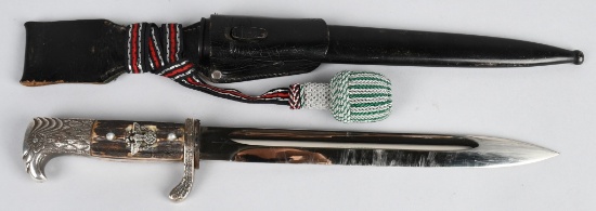 WWII NAZI GERMAN SLOTTED POLICE SIDEARM