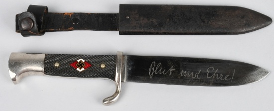 WWII NAZI GERMAN HJ HIKE CAMP KNIFE BY HENKELS