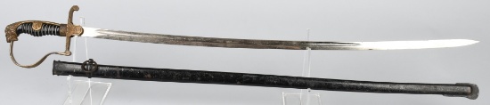 WWII NAZI GERMAN LION HEAD OFFICERS SWORD BY KLASS