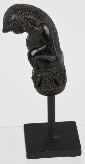 JAVA BALI ISLAND WOOD KRIS KERIS HANDLE ca 19th C