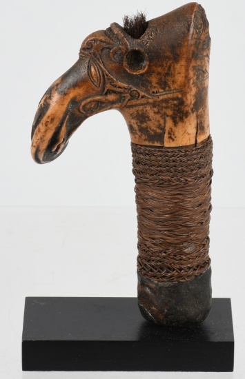 DAYAK BORNEO SWORD HANDLE ca 18th C