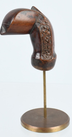 SOUTH SUMATRA KERIS KRIS WOOD HANDLE ca 19th C