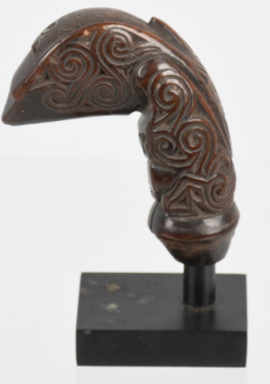 SUMATRA MINANGKABAU WOOD KERIS KRIS HANDLE ca 19 C