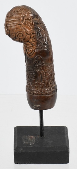 JAVA BALI WOOD KREIS KRIS HANDLE ca 19th C