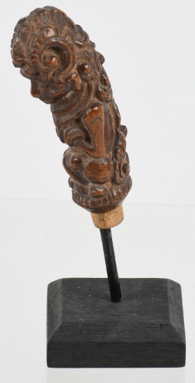 JAVA BALI WOOD KERIS KRIS HANDLE ca. 20th C