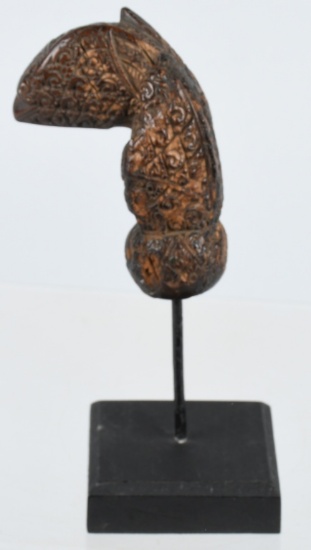 SUMATRA WOOD KERIS KRIS HANDLE ca 19th C
