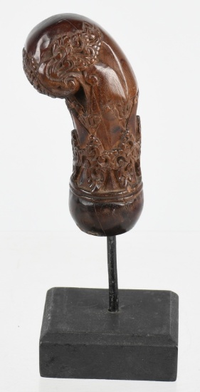 JAVA WOOD KERIS KRIS HANDLE ca 18th 19th C