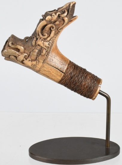 DAYAK BORNEO SWORD HILT ca 19th C