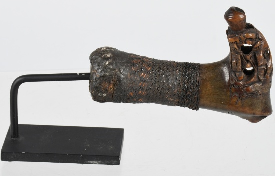 DAYAK BORNEO SWORD HANDLE HILT ca 18th 19th C