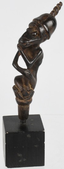 LAMBAK WOOD KREIS KRIS HANDLE ca 18th 19th C