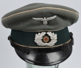 WWII NAZI GERMAN ARMY INFANTRY EM/NCO'S VISOR CAP
