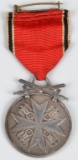 WWII ORDER OF THE GERMAN EAGLE MERIT MEDAL SWORDS