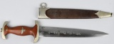 WWII NAZI GERMAN M33 SA DAGGER BY ROB. GIERSCH