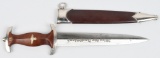 WWII NAZI GERMAN M33 SA DAGGER BY F.W. HOLLER