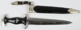 WWII NAZI SS M33 GROUND RÖHM DEDICATION DAGGER