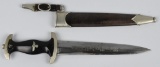 WWII NAZI SS M33 GROUND RÖHM DEDICATION DAGGER