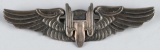 WWII ARMY AIR CORPS AIR GUNNER WINGS NAMED MOODY
