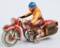 TIPP Co Tin Windup MOTORCYCLE w/ RIDER