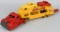 MARX DELUXE AUTO TRANSPORT w/ 2 CARS & RAMPS