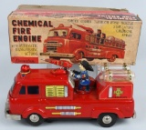 JAPAN Battery Op CHEMICAL FIRE ENGINE w/ BOX