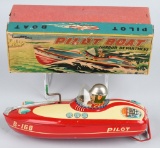 BANDAI Tin Windup PILOT BOAT w/ BOX