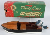 FLEET LINE Battery Op THUNDERBOLT BOAT w/ BOX