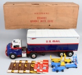 MARX U.S. MAIL SEMI TRUCK & TRAILER w/ BOX