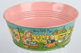 CHEIN TIN THREE LITTLE PIGS WASH TUB