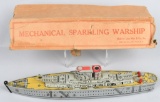 MARX Tin Windup USS WASHINGTON WARSHIP w/ BOX