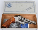 BOXED NICKLE SMITH & WESSON MODEL 19-3 REVOLVER
