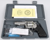 BOXED RUGER STAINLESS REDHAWK .44 MAGNUM REVOLVER
