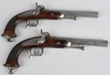 MATCHED PAIR OF FRENCH MODEL 1833 PISTOLS