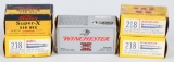 .218 BEE AMMUNITION IN VINTAGE BOXES OVER 200 RDS