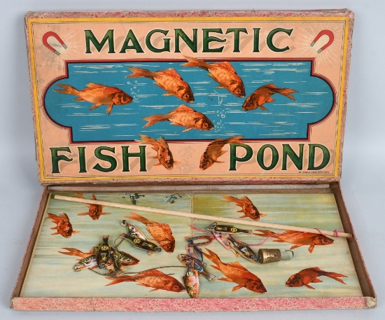 McLOUGHLIN BROS. MAGNETIC FISH POND GAME