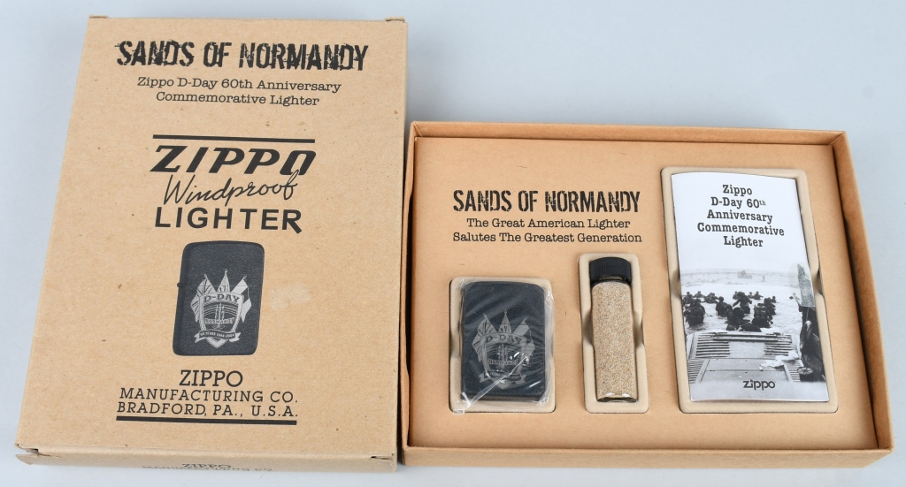 ZIPPO D-DAY 60TH ANNIV. SANDS of NORMANDY SET | Proxibid