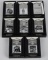 8- ZIPPO JACK DANIELS LIGHTERS