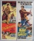 2- 1950s-60's WESTERN COLOR INSERT MOVIE POSTERS