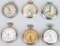 6- VINTAGE POCKET WATCHES 12-S