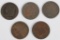 5- U.S. CLASSIC HEAD HALF CENTS 1809-1835