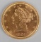 1901-S LIBERTY $5.00 U.S. GOLD COIN