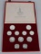 1980 MOSCOW OLYMPICS SILVER 11 COIN SET