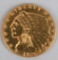 1926 US INDIAN HEAD GOLD $2.50, UNGRADED