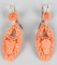 VICTORIAN CARVED CLASSIC CAMEO EAR RINGS