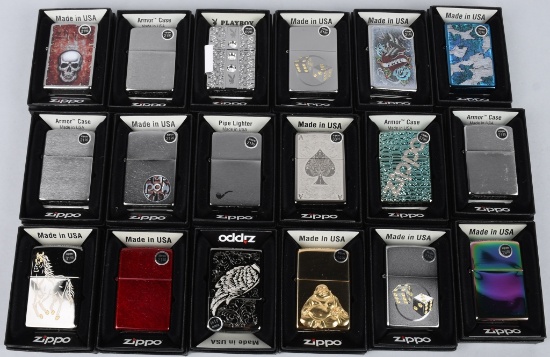 18- ZIPPO ASSORTED LIGHTERS