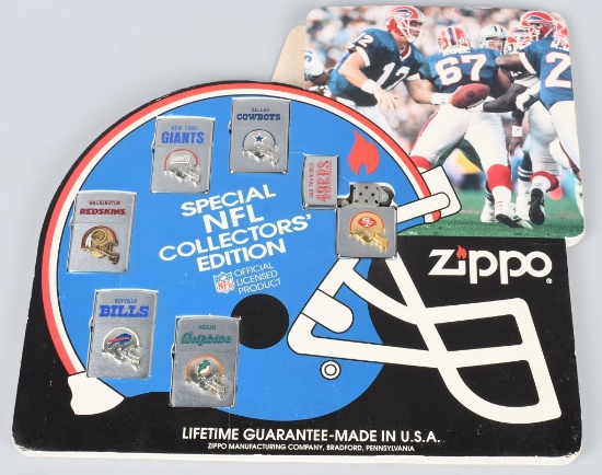 ZIPPO NFL LIGHTER COUNTER TOP DISPLAY