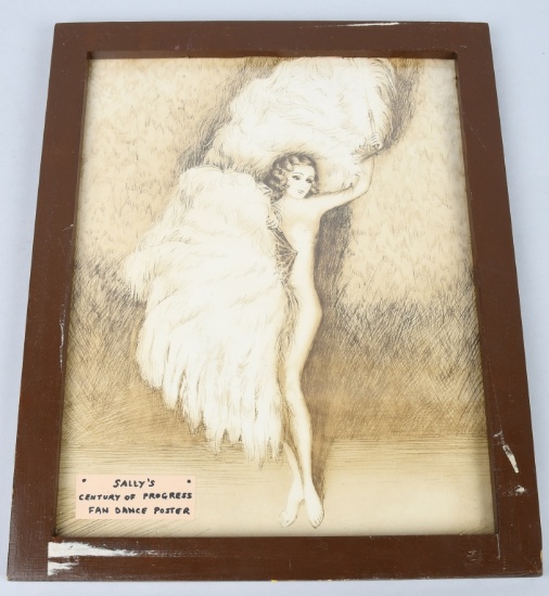 CHICAGO CENTURY OF PROGRESS "SALLY" FAN DANCER