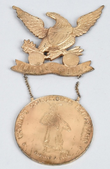 1893 COLUMBIAN EXPO CHICAGO DAY MEDAL